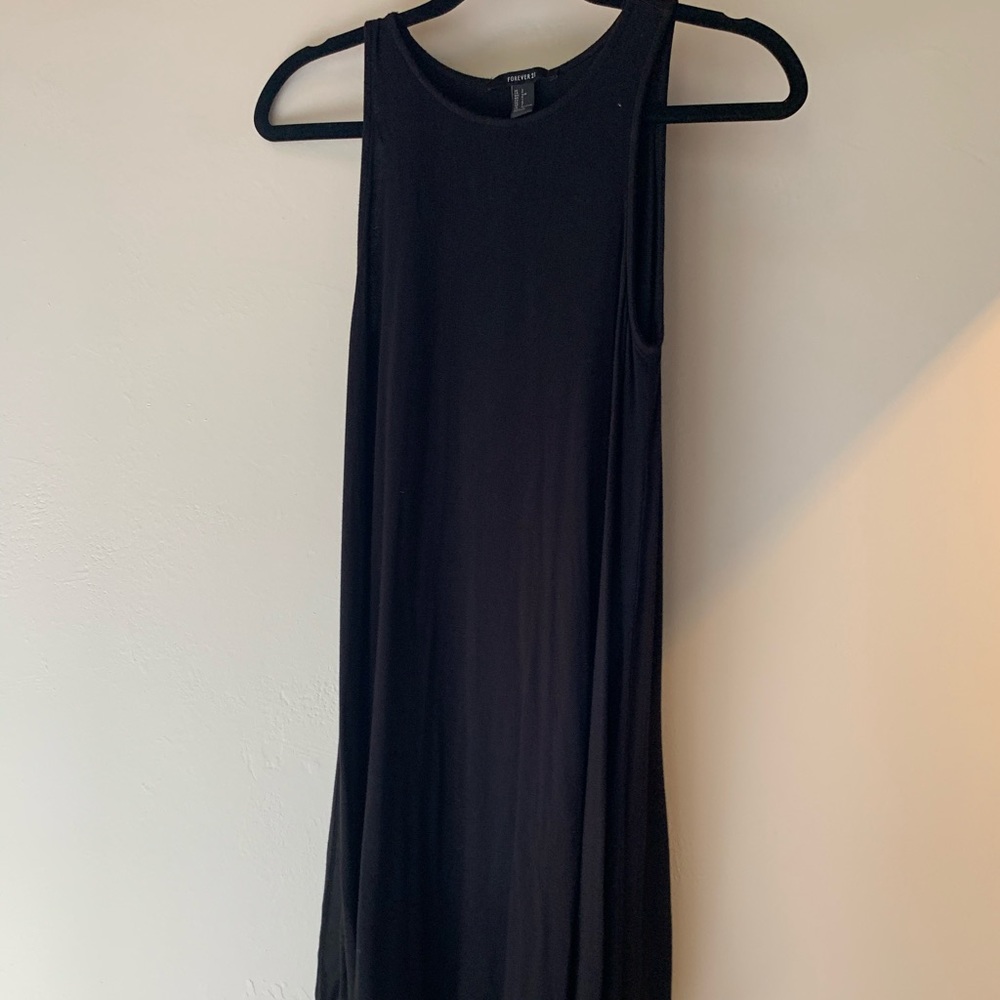 forever 21 super soft + simple black dress